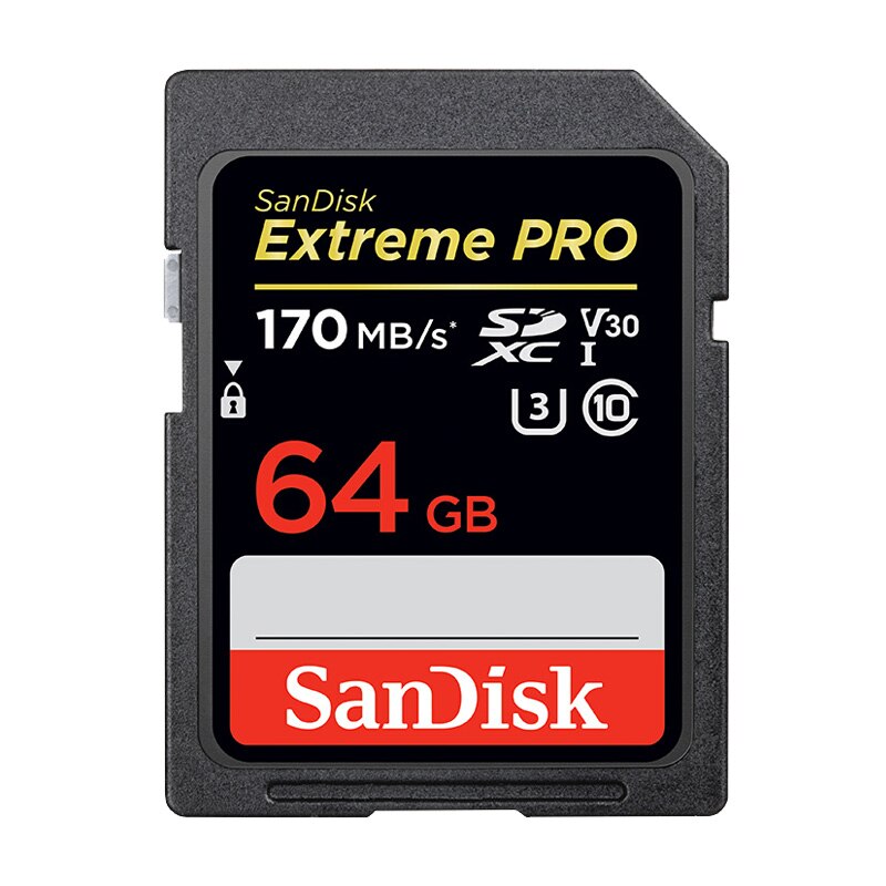 Original sandisk extreme pro/ultra 64gb sd-kort minneskort 32gb flash-kort 128gb 16 gb klass 10 u3 för 1080p 3d full hd-kamera: Sdxxy 170mb 64gb
