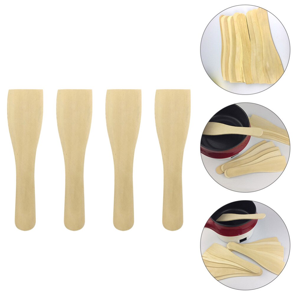 Eco-friendly Smooth Practical Durable Wooden Turner Cooking Spatula Home: Default Title