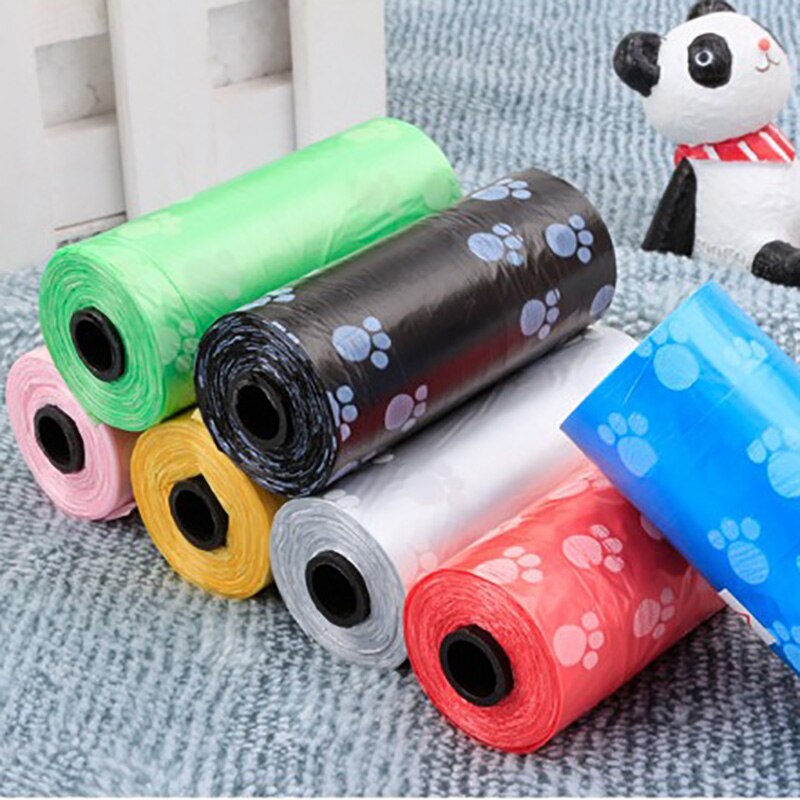 Printed Trash Printed Pet Dog Poop Bags Pet Pick Up Plastic Bag Thick Convenient Outside Toilet Clean Waste Trash Bag