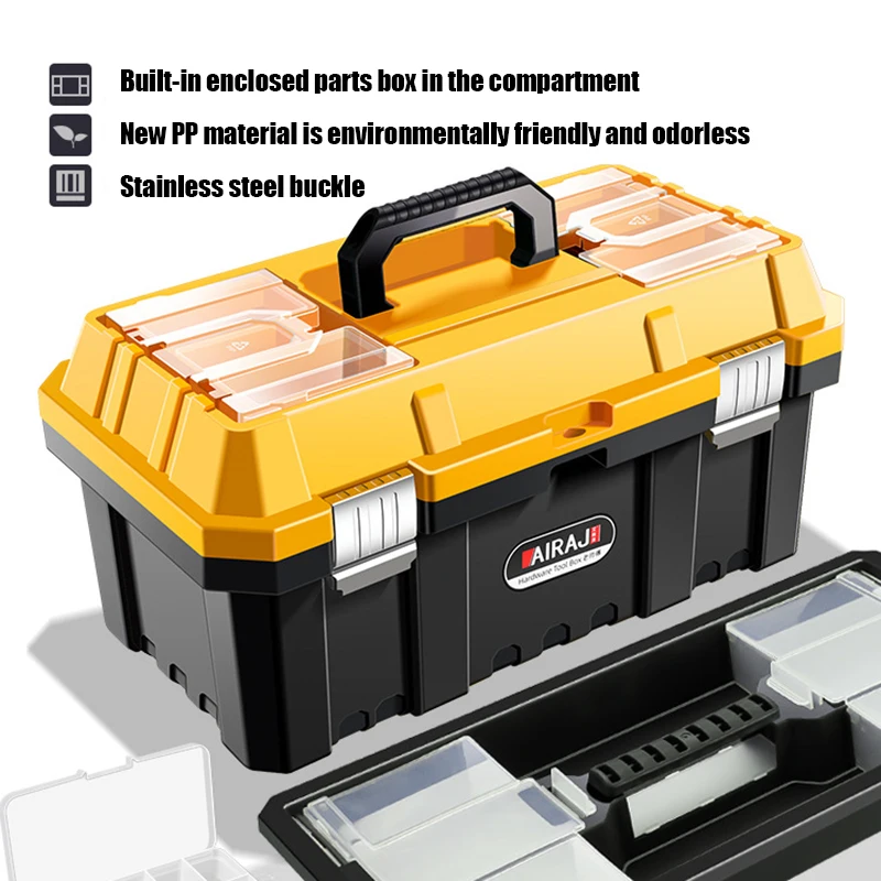 Draagbare Lege Gereedschapskist Hard Plastic Beschermhoes Schokbestendig Waterdichte Veiligheidsopslag Professionele Elektricien Gereedschapskist