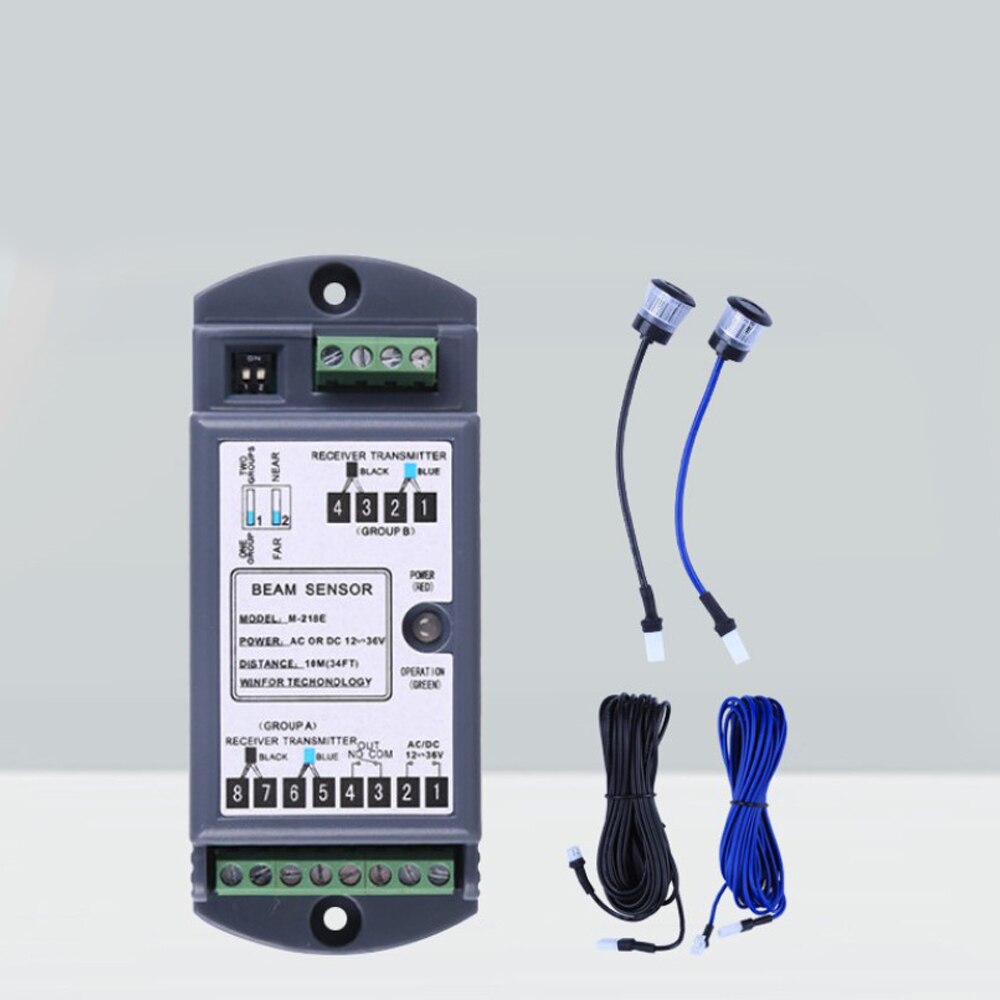 Optische Beam Sensor 10M 90-Graden Infrarood Elektronische Veiligheid Licht Automatische Deur Anti-Snuifje Veiligheid Beam Sensor