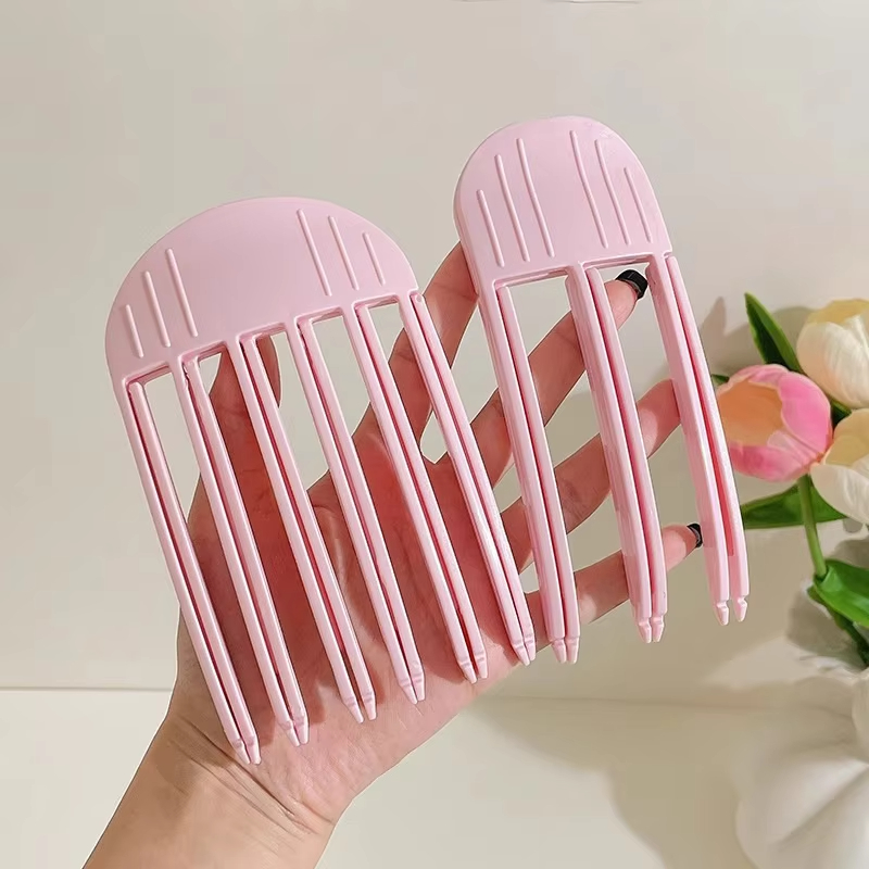 1/2 stücke Neue Heatless Haarpflege Wurzeln Natürliche Flauschigen Haar Clip Keine Hitze Haar Curler Styling DIY Haar Styling flauschigkeit Werkzeug: Lila