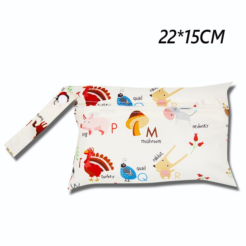 Baby Windel Tasche Gedruckt Wasserdicht Nass Trockenen Windel Reißverschluss Handtasche Kinderwagen Tragen Pack Reise Lagerung Ich bin Freien Tasche Kinderwagen teile: T5