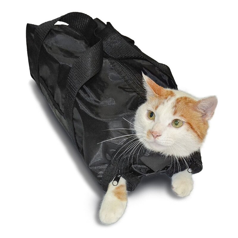 Pet cat grooming taske kat badestop taske klo negle trimning undersøgelse taske