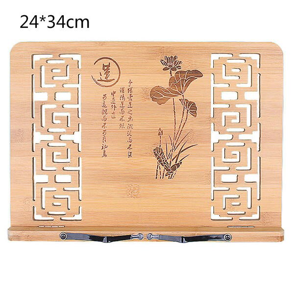 Readingshelf Writing Book Stand Multi-function Calligraphy Copybook Holder Ipad Book Stand Stationery Adjustable Reading Rack: E1