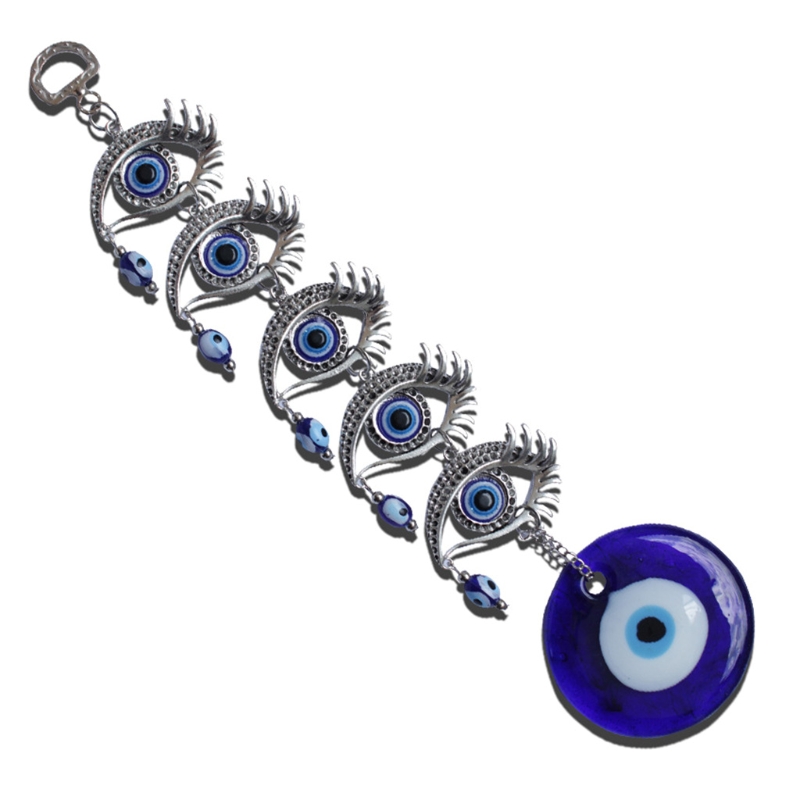 Türkische Blau böse Auge Amulette Zauberstab Hängen Anhänger Wohnkultur Ornament Schutz Segen Glück: Typ-4190