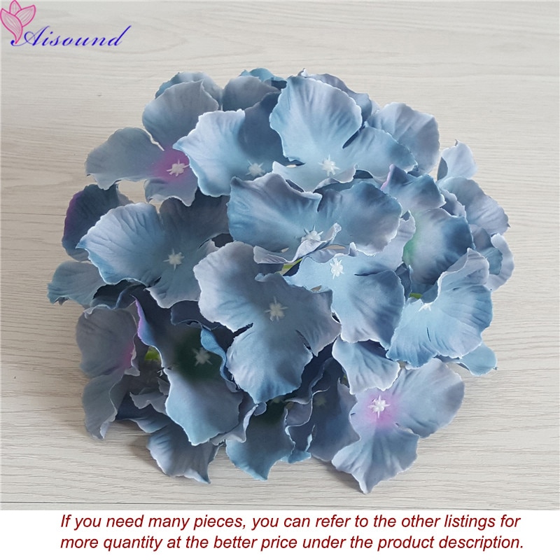 10 Stuks 20Cm Grote Zijden Hortensia Bloem Stem Bloemen Tak Voor Bruiloft Decoratie Diy Bloemen Muur Levert