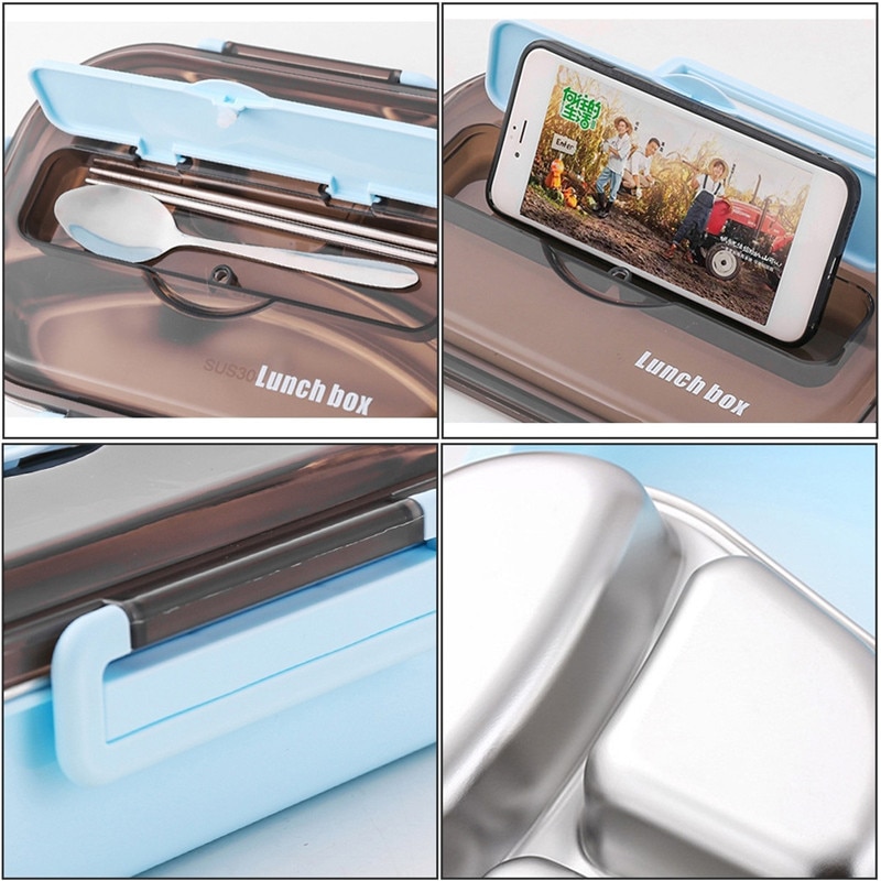 Japanese Bento Lunch Box Kids Insulated Food Container Leakproof Student Compartments Thermal Lunch Box for adults