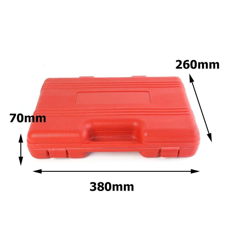 Car Diesel Engine Cylinder Compression Tester Kit 1000PSI 70 Bar Gauge and Adapters 3-inch Diameter Gauge with Two-color Ruler