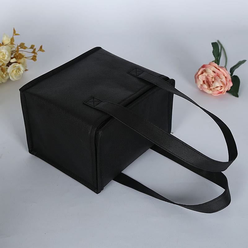 Large Portable Ice Bags Cooler Bag Folding Insulation Nonwoven Lunch Leisure Picnic Packet Bento Box Food Thermal Bag: Default Title