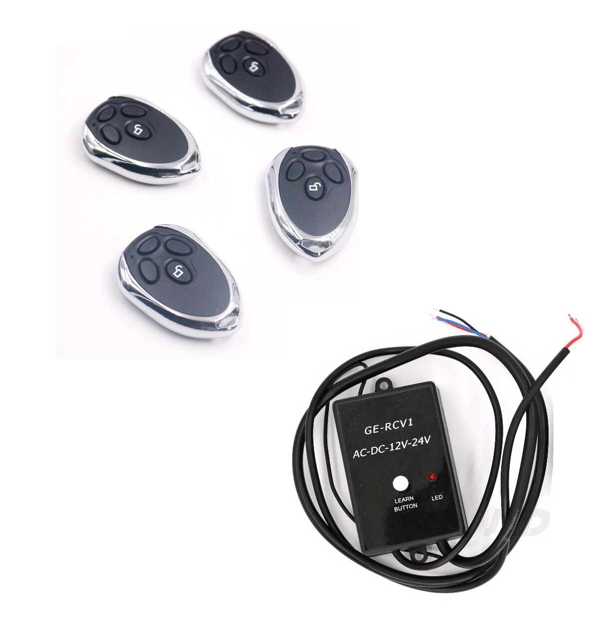 433,92 mhz HCS101 Standard Code Drahtlose fernbedienung für tür tor Öffner GE-RCV1 12V 24V