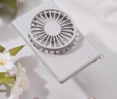Youpin stil hängande halsfläkt mini usb laddning bärbar och lätt handhållen fläkt sommar utomhus rese fläkt: Ljusgrå