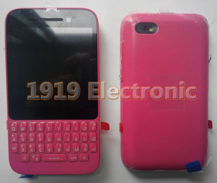 Roze Lcd Touch Screen Digitizer + Bezel Frame + Toetsenbord + Batterij Deur Cover Voor Bb Blackberry Q5 + Gereedschap