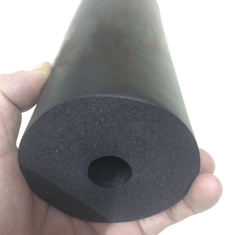 NBR Sponge Rubber Tube Sleeve High End Fitness Equipment Smooth Handle Grip Tube 22x74x220mm / 2 Pieces