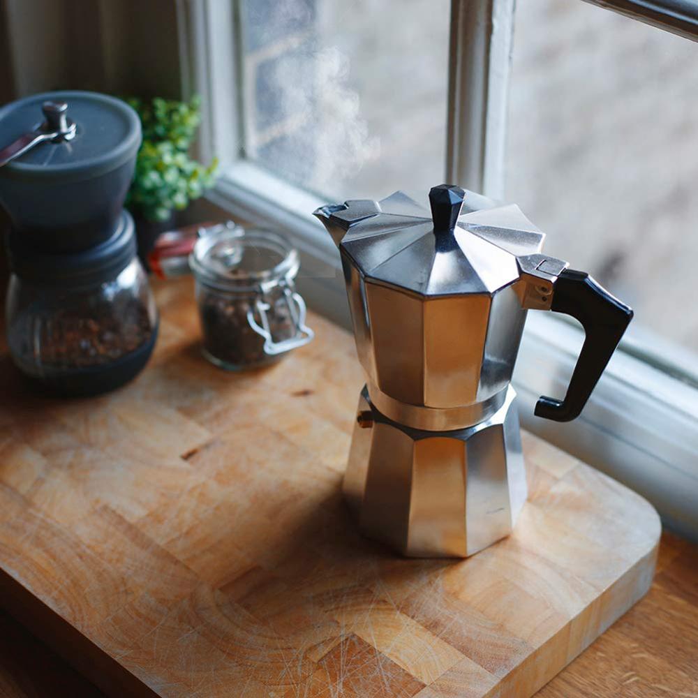 Koffiezetapparaat aluminium mokka espresso percolator pot koffiezetapparaat mokkapot 1 kopje /3 kopjes /6 kopjes /9 kopjes /12 kopjes fornuis koffiezetapparaat