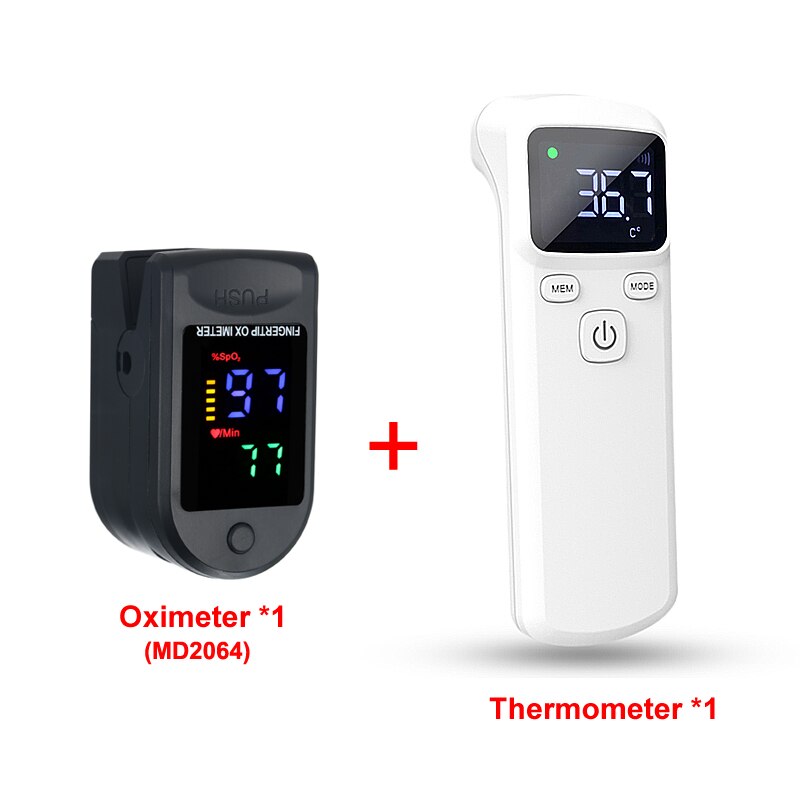 Fingertip Pulse Oximeter de dedo Oximetro Home Blood Oxygen Saturation SpO2 &PR Monitor Pulsoximeter napalcowy Pulsoksymetr: SET 1