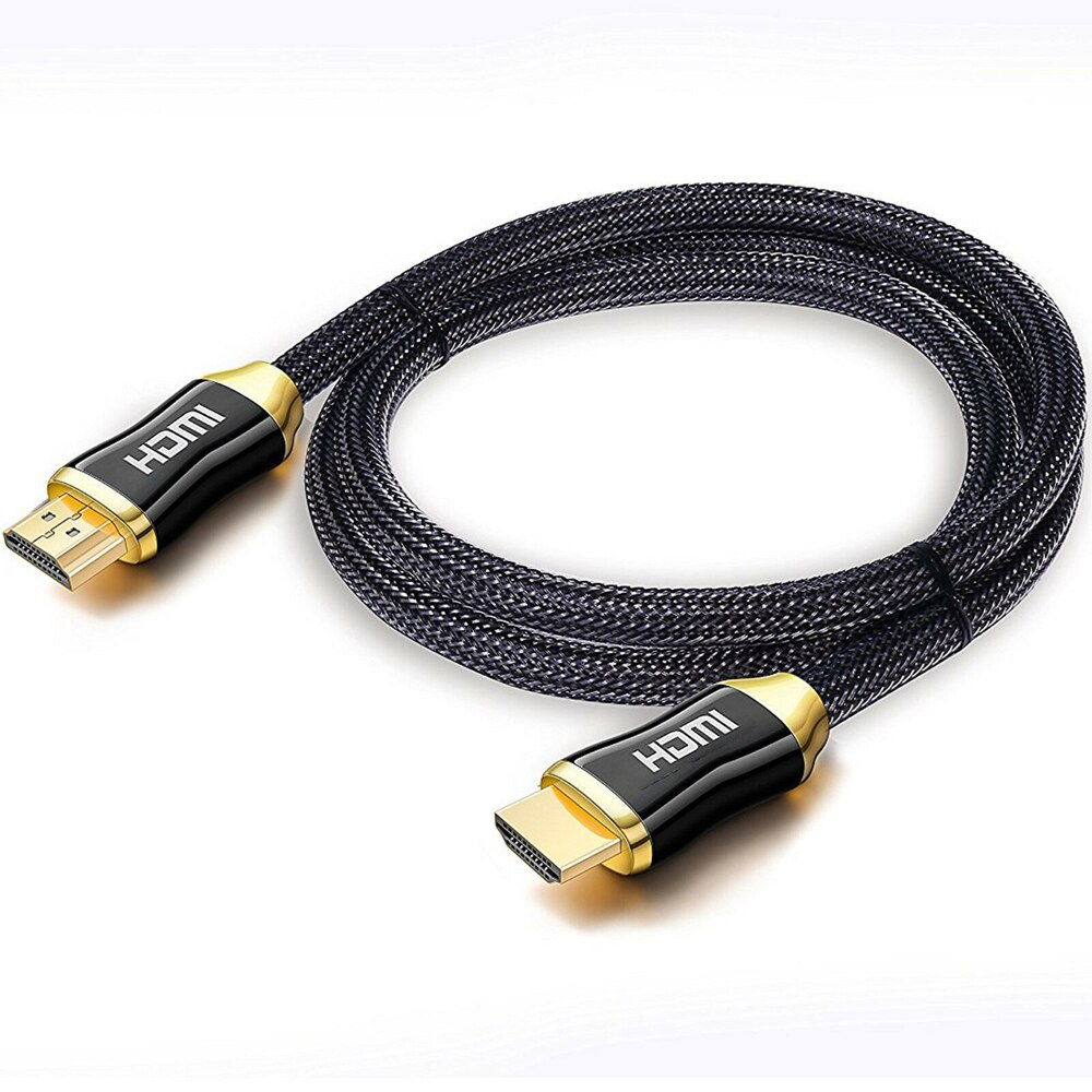 1m 2m 3m 5m 10m premium 4k hdmi kabel 2.0 højhastigheds guldbelagt flettet bly 2160p 3d hdtv uhd