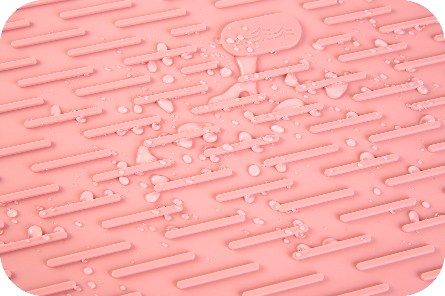 Siliconen Droogmat Schotel Kom Cup Antislip Anti Pad Onderzetter Pannenlap Mat Lepelsteun Aftappen Coaster Aanrecht Placema: M / Rood