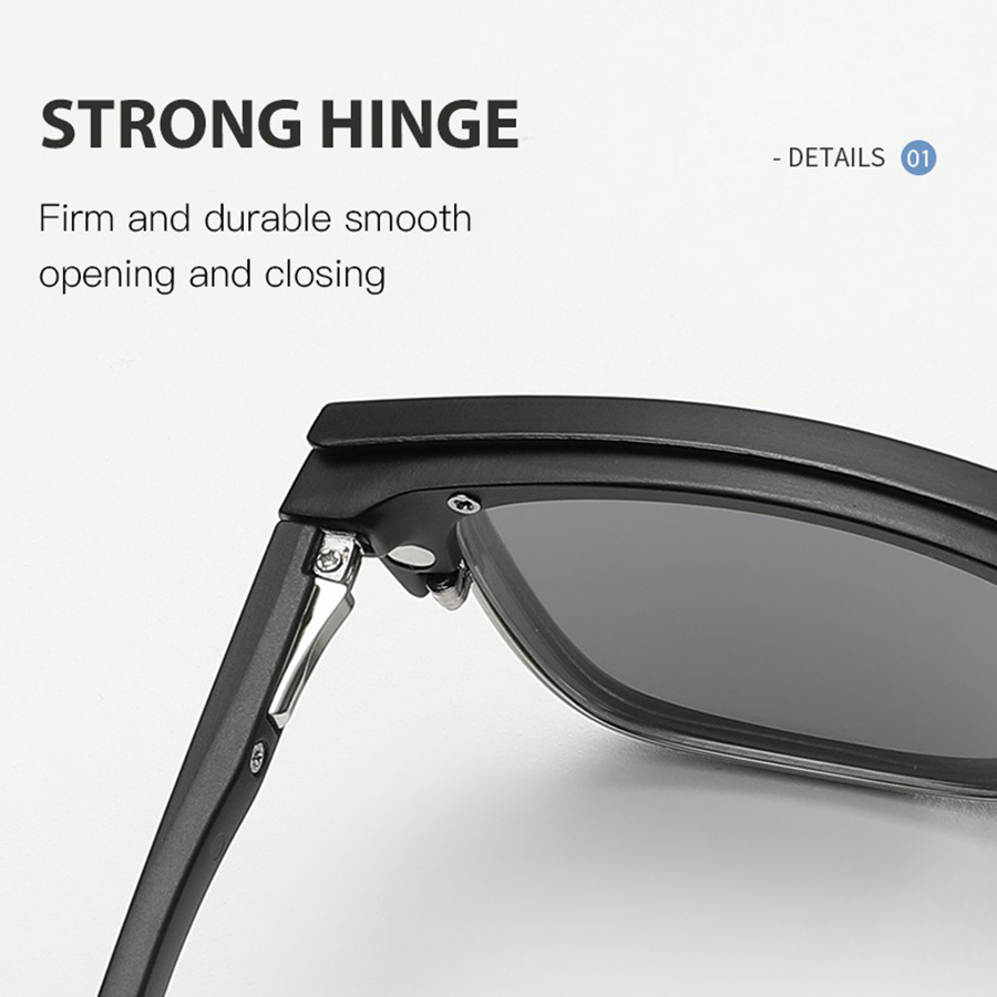 Armação de óculos masculino feminino com 5 pçs clipe em óculos de sol polarizados óculos magnéticos masculino uv400 2373