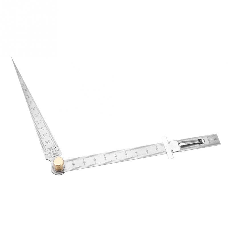 Stainless Steel Welding Taper Feeler Gauge Ruler Hole Inspection Tool 150mm