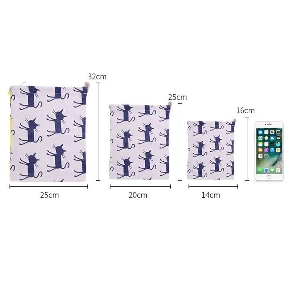 Handgemaakte Katoenen Linnen Opslag Pakket Tas Tasje Kleine Portemonnee Reizen Vrouwen Kleine Doek Bag Pouch