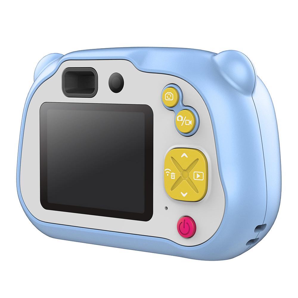 1080P FHD Auto Focus Wifi Children Camera Mini 2 Inch Cartoon Digital Camera Cute Toys Children Birthday For Kids Cameras: Blue