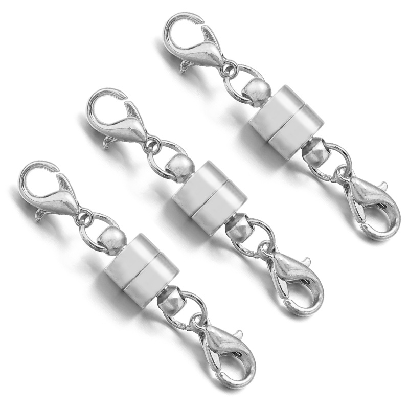 5-10 Sets/Lot Magnetic Clasps for Jewelry Making DIY Bracelet Necklace Magnet Clasp Connector Buckle Fasteners Accessories: black