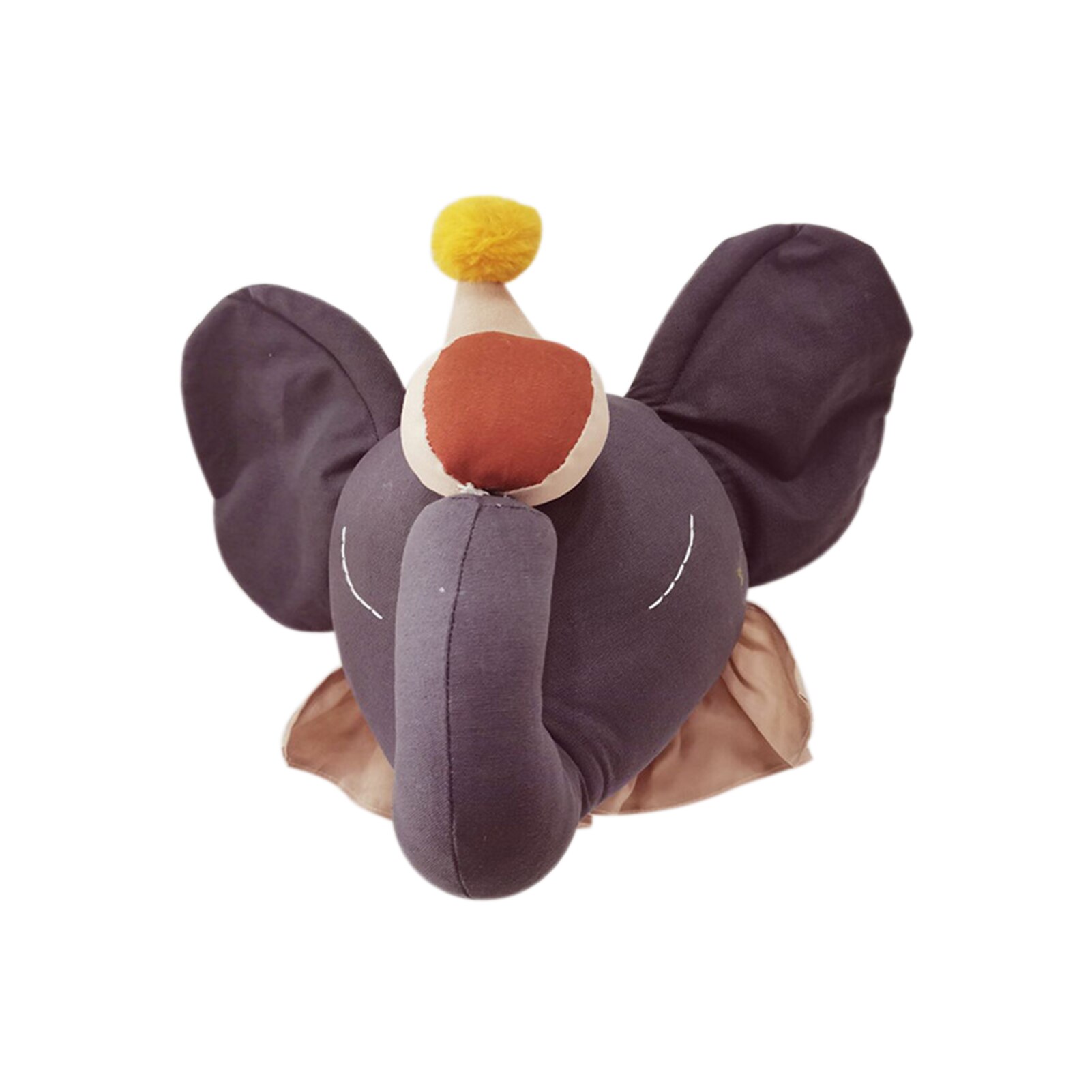 Dier Hoofd Olifant Muur Decor Opknoping Mount Knuffel Pluche Speelgoed Prinses Pop Meisje Kid Kinderkamer: Gray