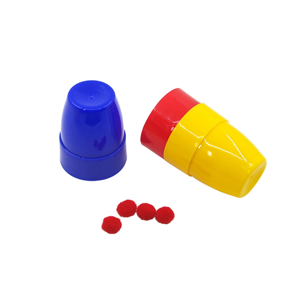 1 Set Kids Plastic Magic Cup Bal Stage Goocheltrucs Props Speelgoed Voor Kinderen Intelligentie Oefening Funny Games Speelgoed