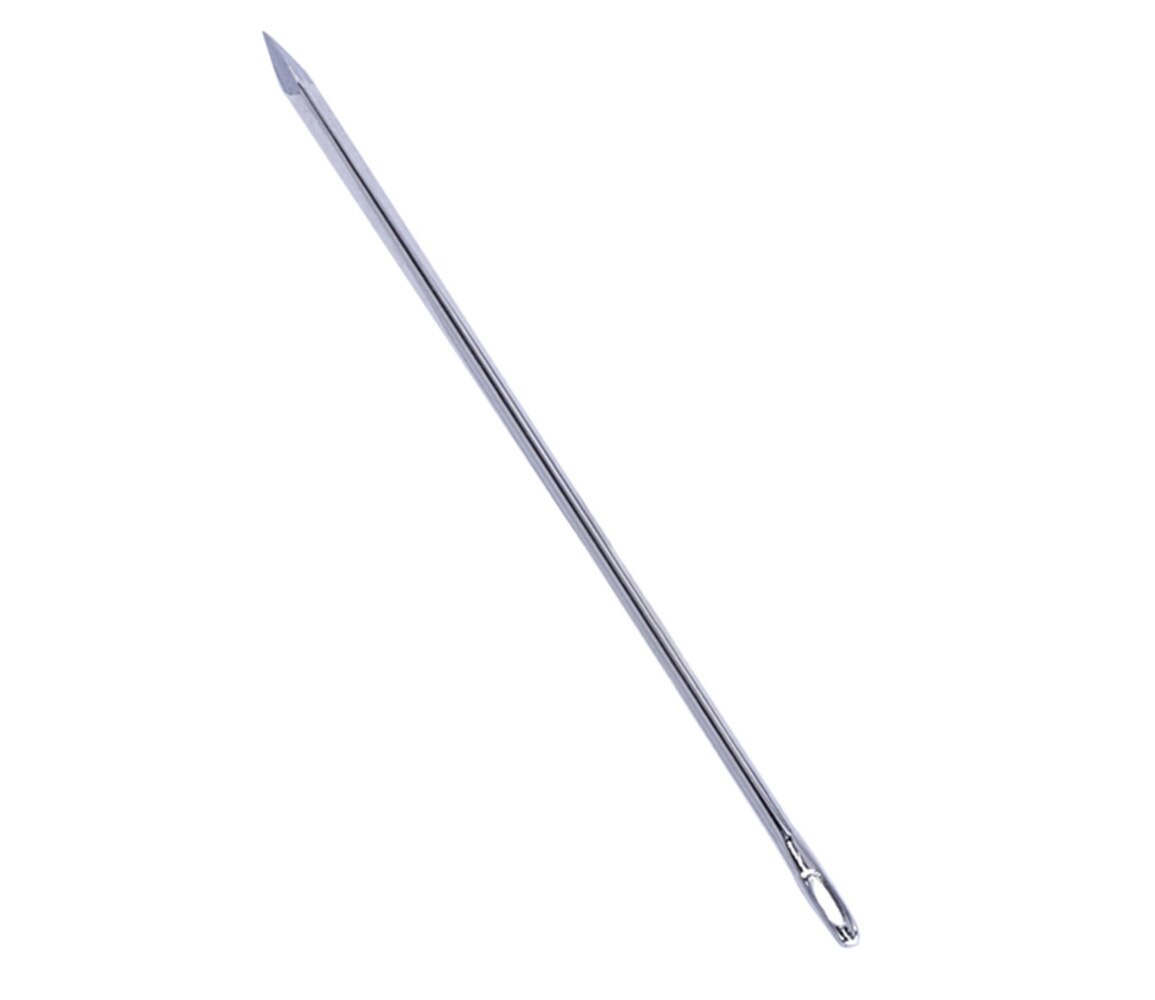 Aguja de acero inoxidable para coser cuero, herramientas de costura a mano, 4,4/5,2/5,8/7,0 cm, 20 Uds.