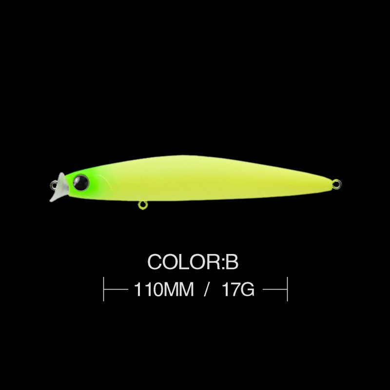 Kosuke 110F Sea Bass Minnow Lures Floating 110mm 17g Shallow Artificial Jerkbait Saltwater Fishing Tackle: B