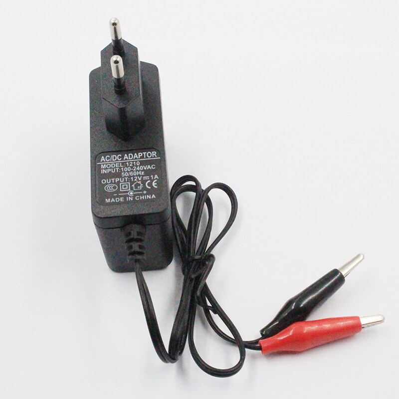 Auto batterij oplader acculader Motorfiets accu charger AC Power Adapter 12V 1A AC voeding lader Clip