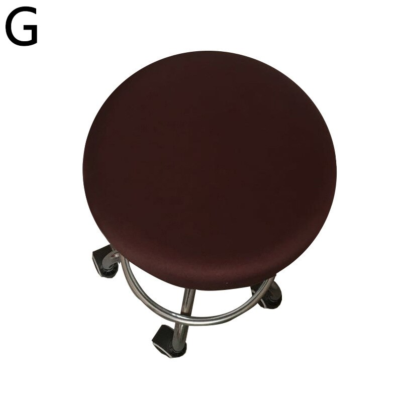 Ronde Stoel Cover Barkruk Cover Elastische Seat Cover Stoel Protector Effen Kleur Thuis Stoel Hoes Spandex Chaircover: G