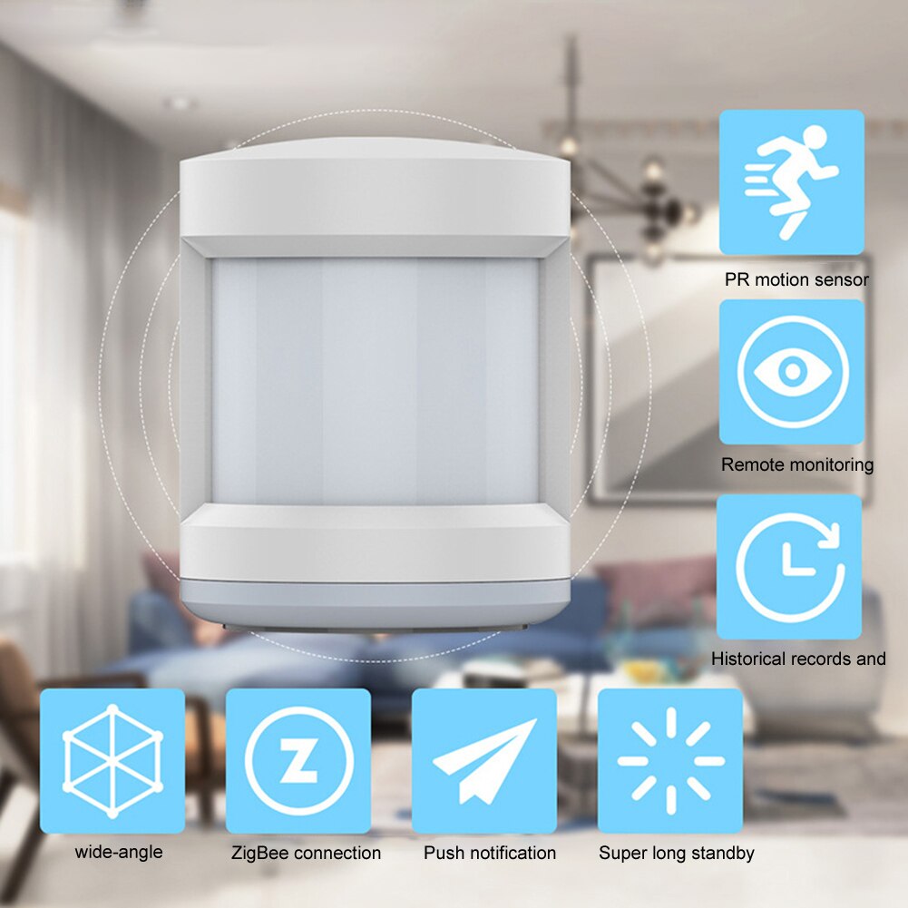 Smart Human Body Sensor ZigBee PIR Motion Security Wireless for Home App Human Motion Snsors Household Products