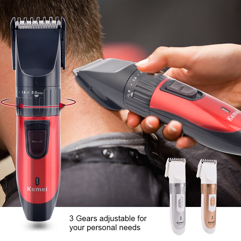 Kemei KM-730 Rechargeable Dry Dual-use Hair Clippers Hair Cutting Machine for Men Trimmer Hair Trimmer Haircut Kit