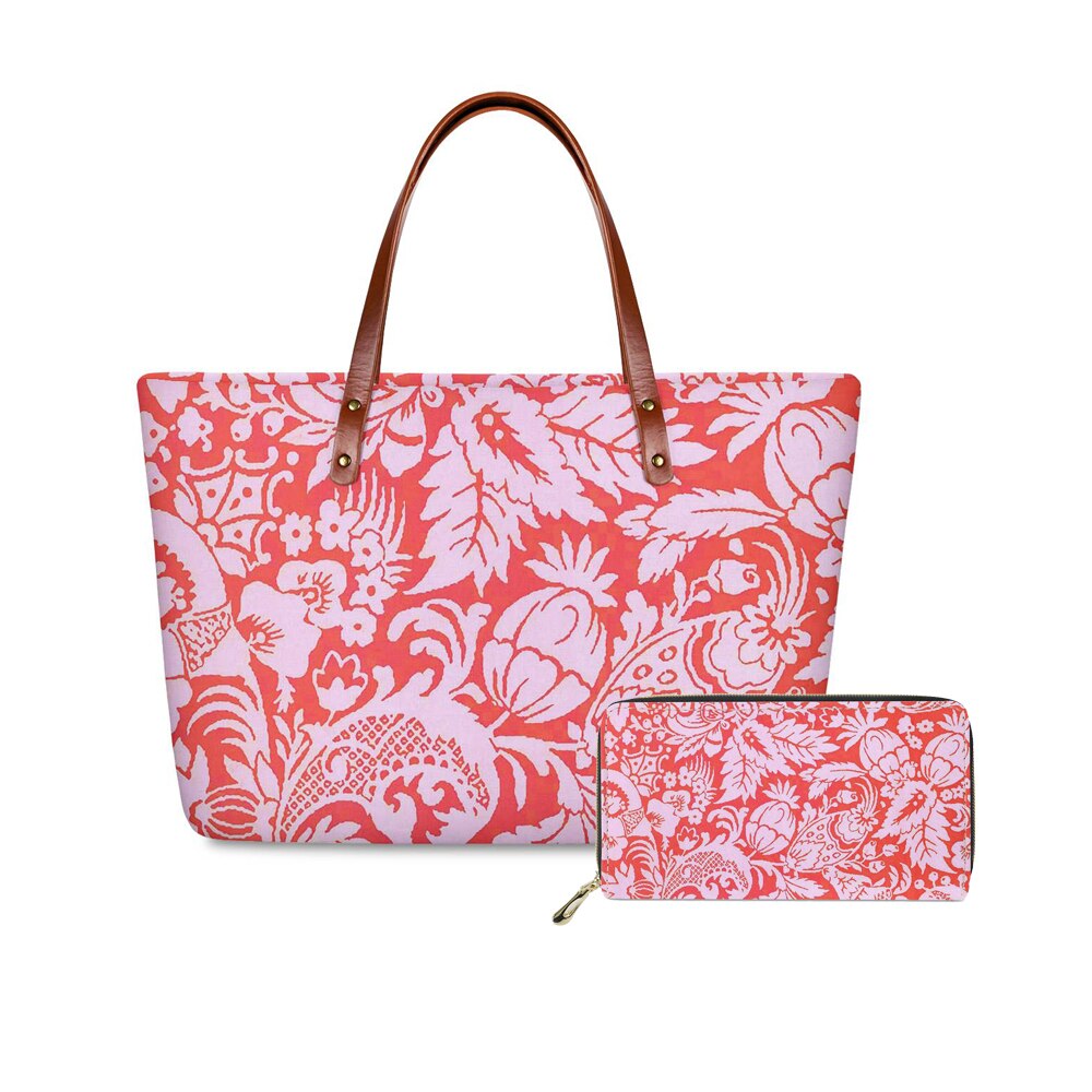 2 pz/set modalità Personalizzata Donne Borse Polinesiana Tradizionale Tribale Del Modello di Lusso di Disegno Borse A Spalla Per La donna Casual Della Borsa Della Borsa: z019