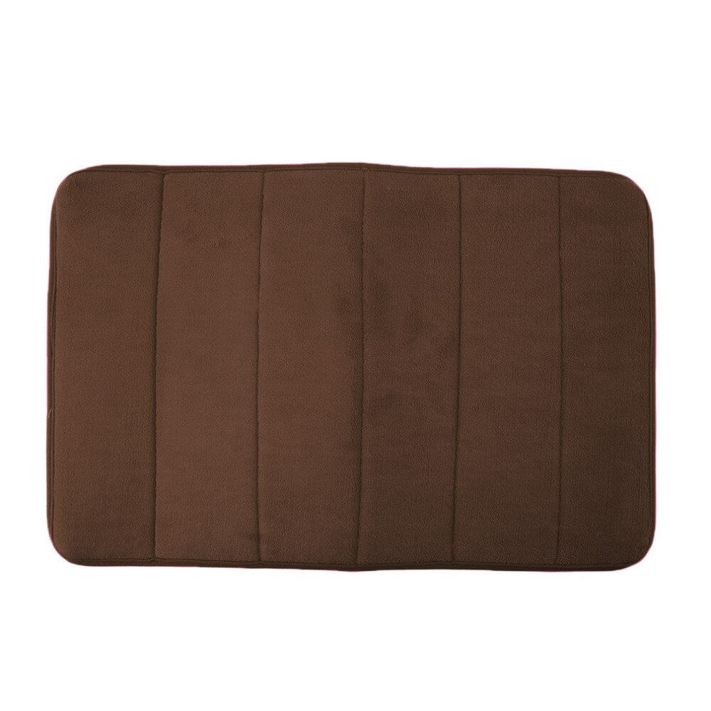 Useful 40*60cm Memory Foam Camping Mat Bathroom Horizontal Stripes Rug Absorbent Non-slip folding Bath Mats