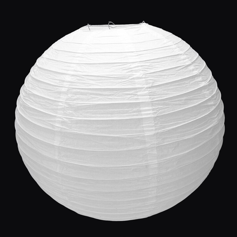 1 X Chinese Japanse Papieren Lantaarn Lampenkap Voor Party Wedding, 50Cm (20 &quot;) Roomwit