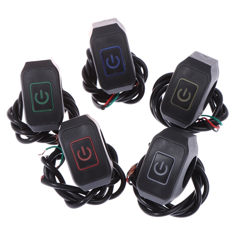 Bouton interrupteur de guidon pour moto, 22mm, 7/8 '', pour étoile électrique