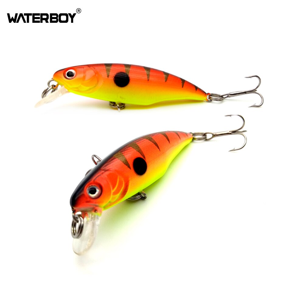 Waterboy mini minnow 52mm 3.8g top svømme hårdt kunstig agn lille størrelse fiske lokke hotsale