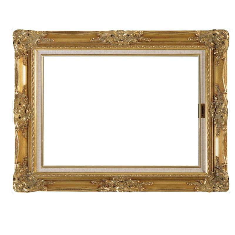 Diy papir billedramme udskæringer antikke fotoboks rekvisitter til bryllupsfødselsdagsfest (guld)
