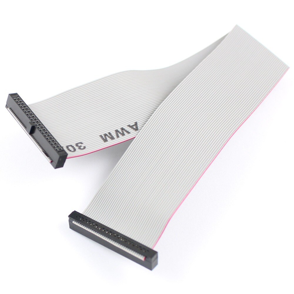 1Pcs 1.27mm Pitch 2x20 Pin 40 Pin 40 Wire IDC Flat Ribbon Cable Length 20CM