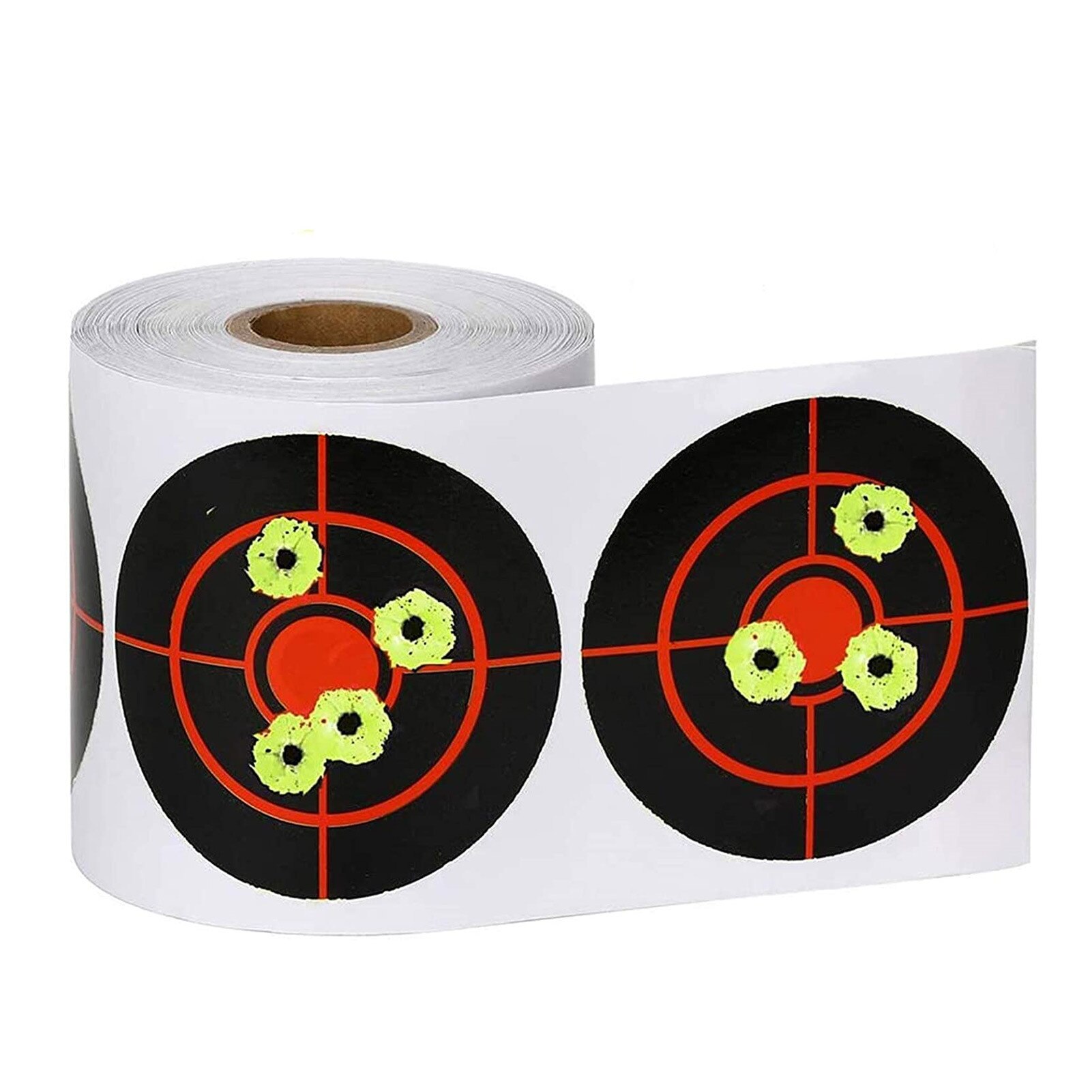 100/250 Roll Schieten Doel Sticker 7.5Cm Langdurige Duurzaam Schieten Accessoires Bullseye Spatten Doel Reactieve Sticker