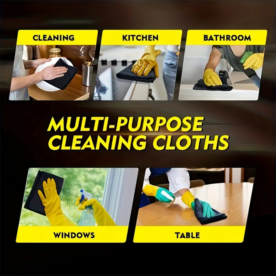 Premium 3/5/10/20-Pack Cleaning Cloths - Soft Microfiber Towels for Kitchen, Car, & Desktop Cleaning - Stain Resistant
