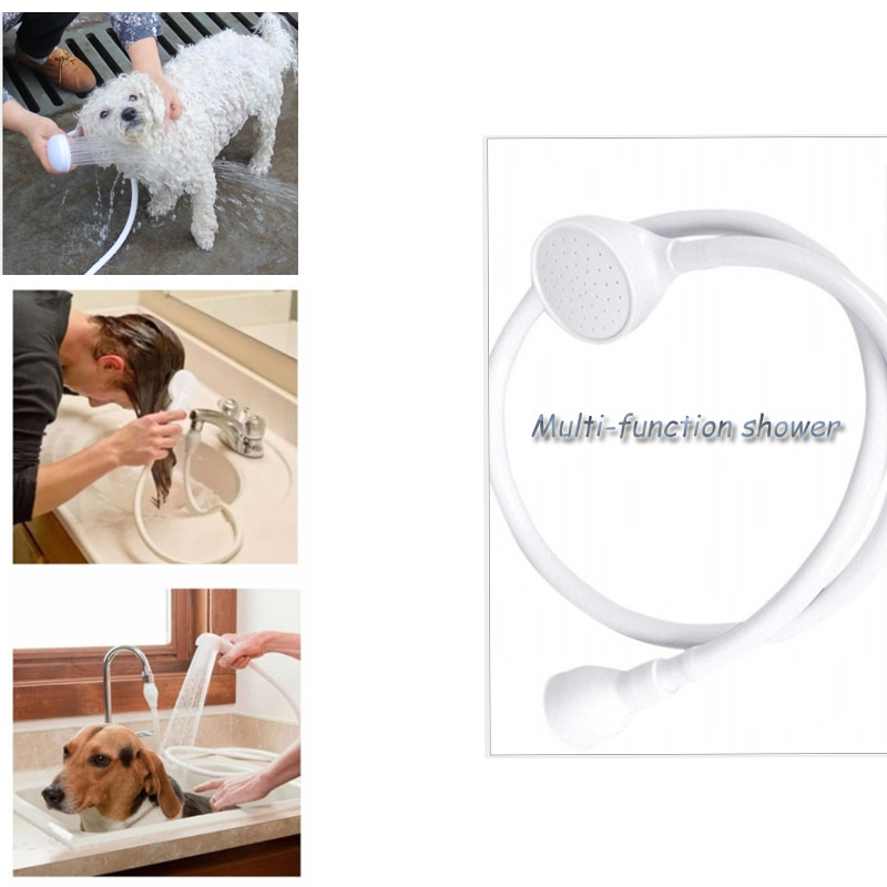 Pet Dog Cat Shower Head Bathroom Multi-function Tap Spray Heads Toilet Bath Sprayers Drains Strainer Water Shampoo baths Tool