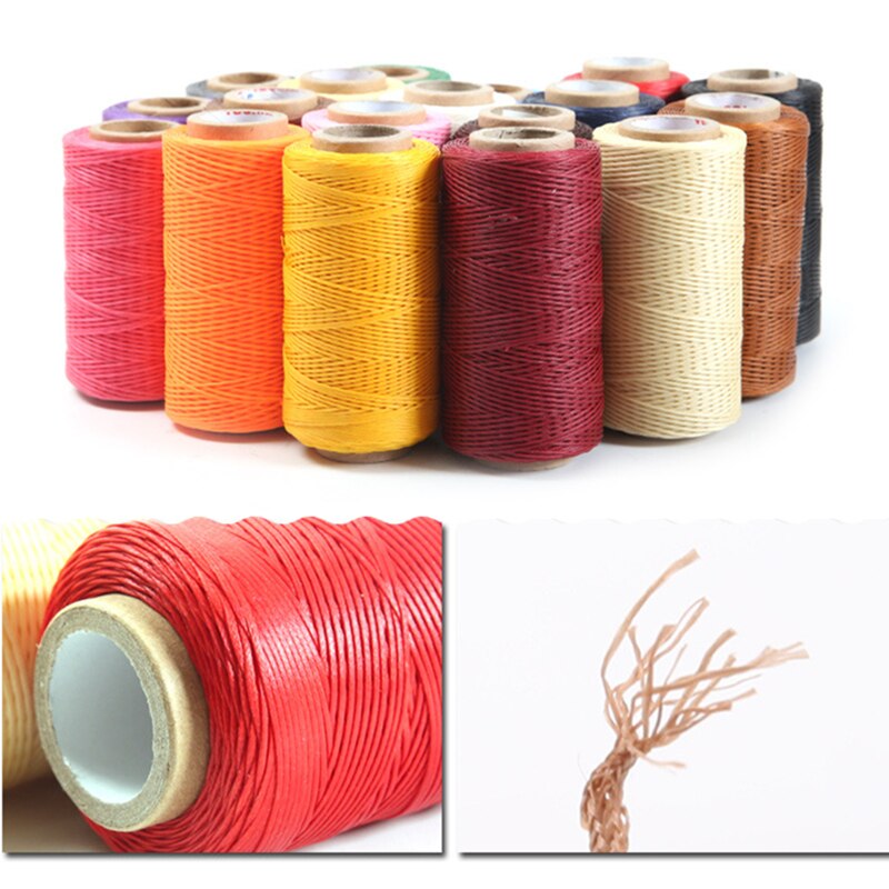Colorful Leather Sewing Waxed Thread-Practical Long Stitching Thread for Leather Craft DIY Bookbinding Shoe Repairing Projects