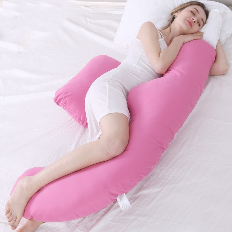 PinkFroggie Pregnancy Pillows,Soft U-Shape Maternity Pillow With Removable Cozy Velvet Cover-Full Body Support Pillows For Adults Sleeping-Pregnancy Must Haves