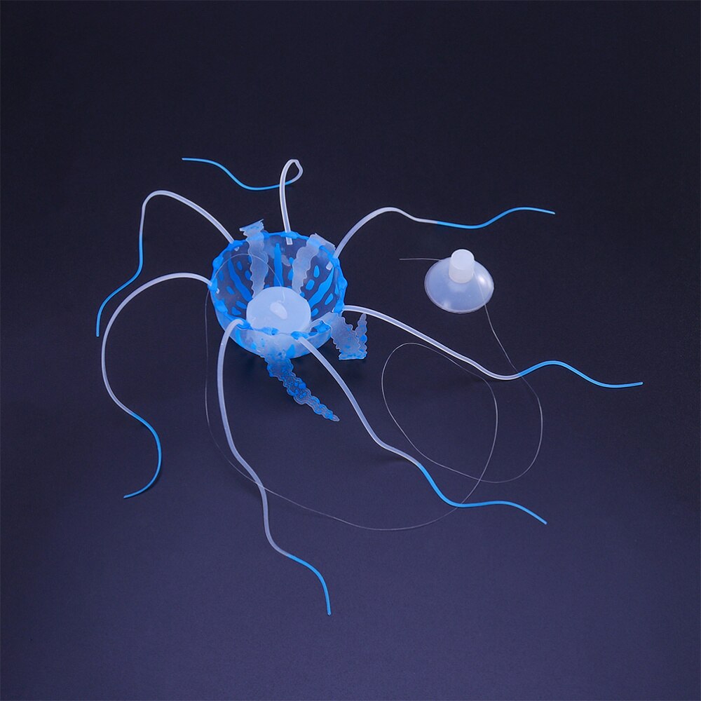 4Pcs Lichtgevende Simulatie Kwallen Kunstmatige Kwallen Versiering Creatieve Decor Voor Aquarium Fish Tank (Willekeurige Kleur)