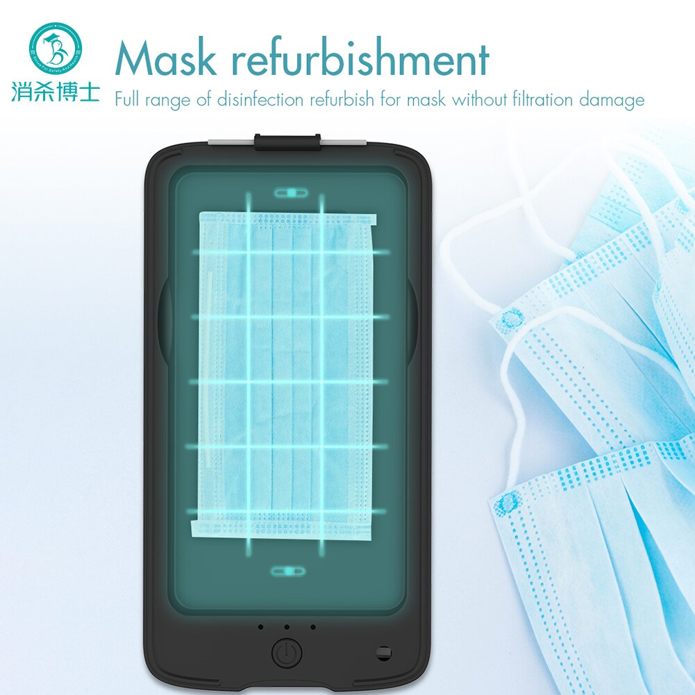 X4 UV Mobile Phone Sanitizer Wireless Charger Portable UV Light Sterilizer Phones Cleaner Personal Mask Sanitizer Disinfection