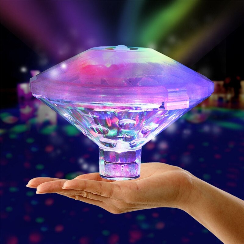 Floating underwater RGB diving LED disco ball lights swimming pool tub Spa Lamp baby shower lights Outdoor lighting: Default Title